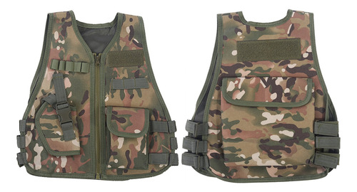Chaleco De Camuflaje Para Niños Para Caza Cp Camuflaje L