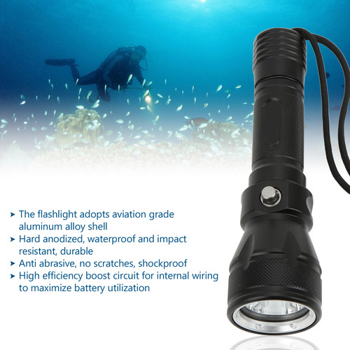 Linterna De Buceo A24 Impermeable Portátil Para Buceo