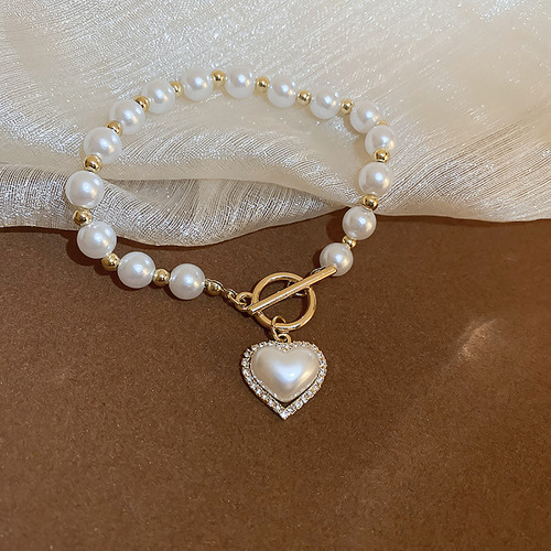 Pulsera De Perlas De Imitación