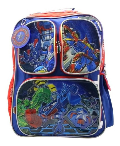 Mochila Escolar Espalda Avengers Robot 18´´ Sp477