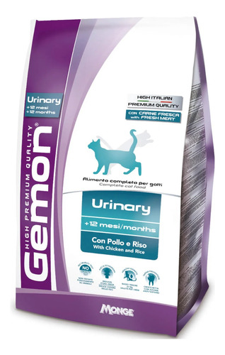 Gemon Gato Urinary 20kg Highpremium Con Carne Fresca 