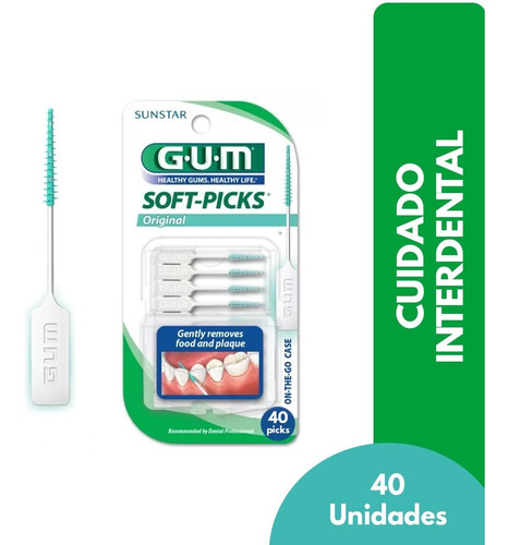 Palillos Interdentales Gum Soft Picks X 40 Unidades