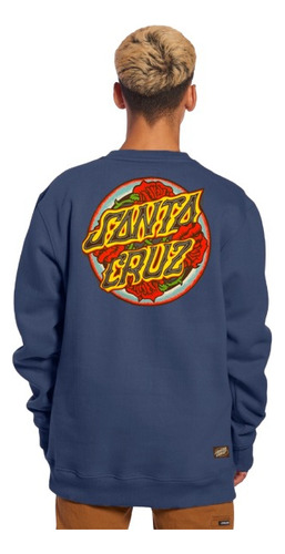 Buzo Santa Cruz Crew Print Hombre