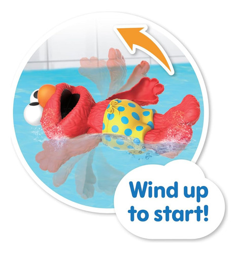 Sesame Street Swim And Splash Elmo Wind Up Bath And Pool Toy