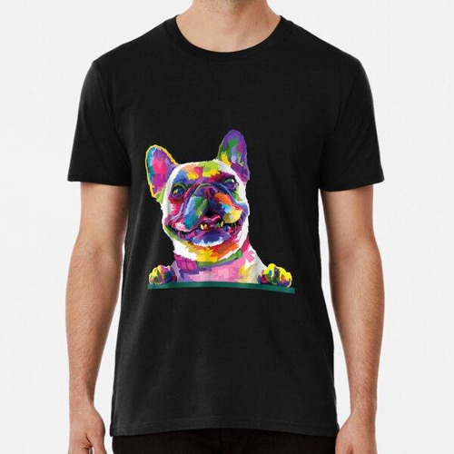 Remera Camiseta Colorida De La Camisa Del Bulldog Francés Al
