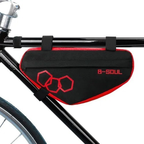Bolso Triangulo Para Bicicleta Rojo - Negro / Bolsa / Expiax