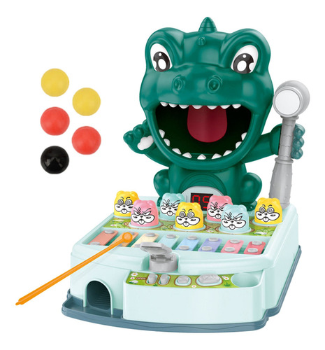 Imagen 2 de 9 de Hamster Juego Aprendiendo Juguetes Dinosaurio Verde
