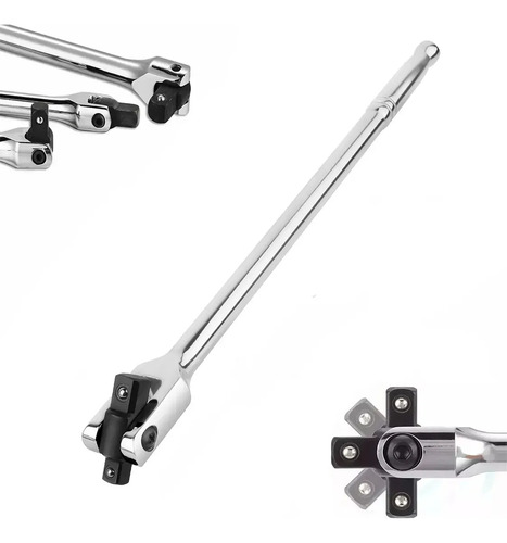 Ycrigns® Maneral Dado Cuadro 1/2'' Mango Articulado 45cm De Acero