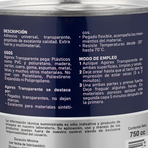Agorex Transparente 750 Cc | Henkel