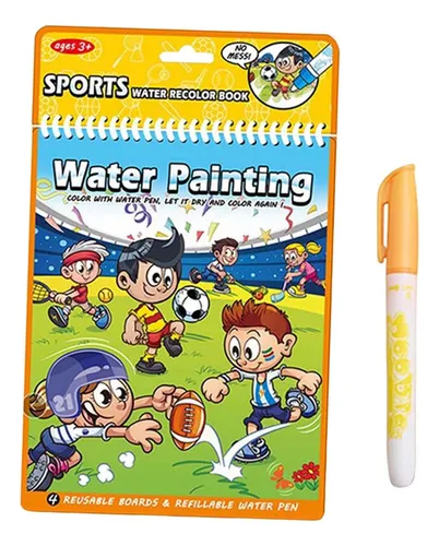 Doodle Board Reutilizable Agua Dibujo Libro Viajes Deportes