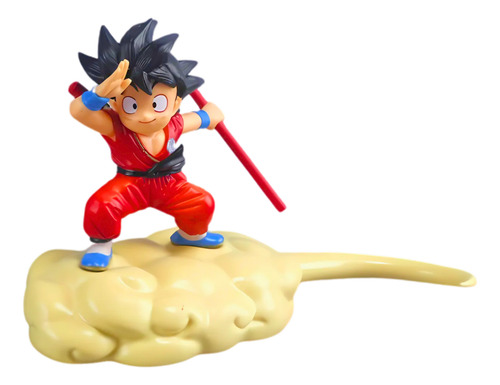 Figura Muñeco Goku Baculo Nube Importado 14cm - Dragon Ball
