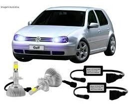 Kit Xenon Super Led Golf 2007 / 2013 Farol Milha Hb4 6000k