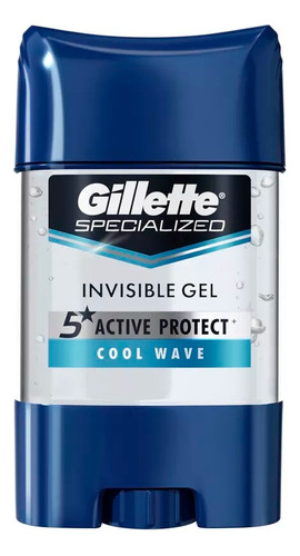 Antitranspirante Gel Gillette Clear Cool Wave 82g