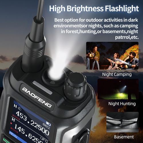 Walkie-talkie Baofeng BF-21 UV-21 PRO V2 y frecuencia UHF/VHF - negro 220V