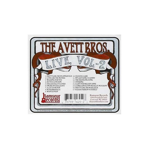 Cd Live, Volume 2 - The Avett Brothers