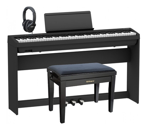 Roland Fp-30x Home Piano Premium Bundle, Black