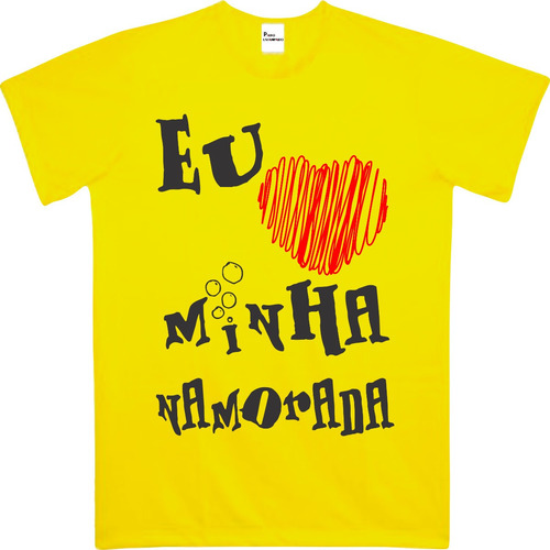 Imagem 1 de 3 de Camiseta Ou Baby Look Amo Minha Namorada