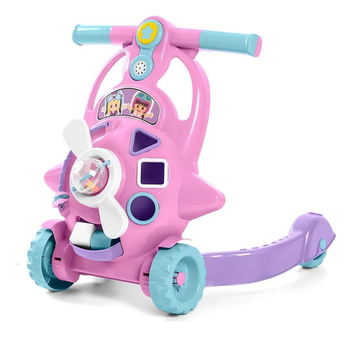 Brinquedo Bebê Aviador Tateti Calesita Ref.891 - Rosa