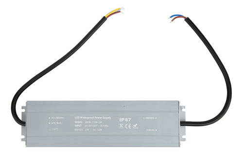 Transformador Led Hruw-120w-24v, Fuente De Alimentación Ip67