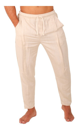 Pantalon Casual De Lino Moda Casual Hombre Fenix Fit