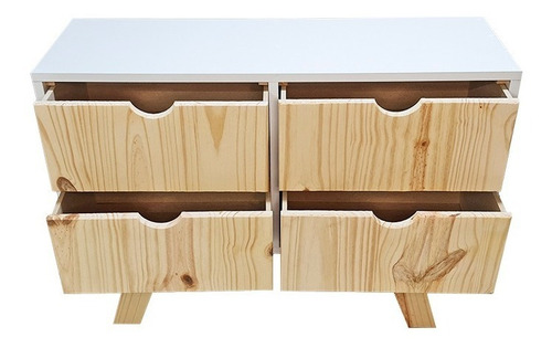 Cómoda Cajonera Escandinava 4cajones - Minimalista Chifonier