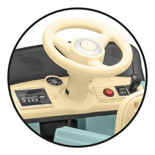 Carrinho Elétrico Infantil Bandeirante 12V Chevy Cor Menta com Controle Remoto