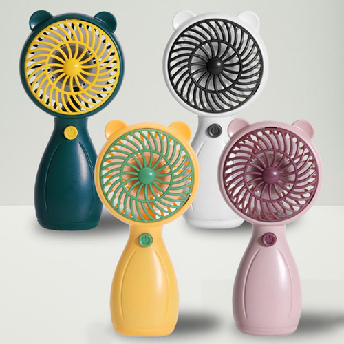 Ventilador Portátil De Mano, Escritorio, Dibujos Animados,