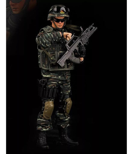 Conjunto De Bonecos De Ação De Soldado Em Escala 1/6 X