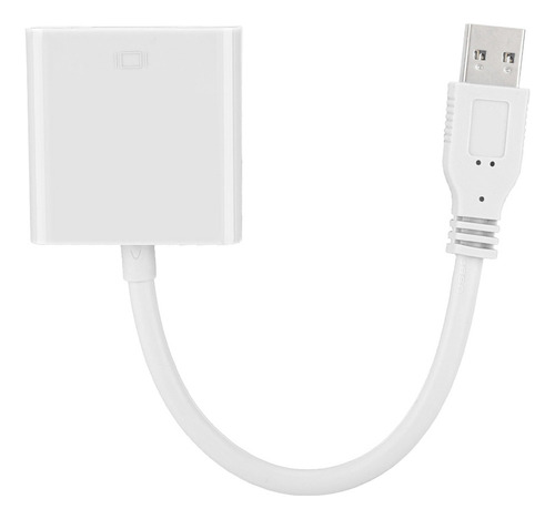 Cabo Adaptador Usb 3.0 Para Vga Para Sistema Win 7/8 (branco