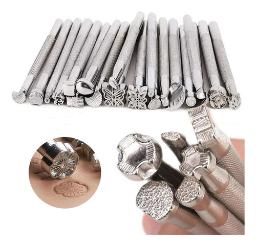 Conjunto De Moldes Para Gravação Artesanal Em Couro Diy De 2