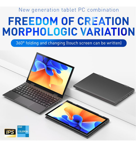 Mini Laptop Zwying 2 En 1: Pantalla Táctil 2k Fhd De