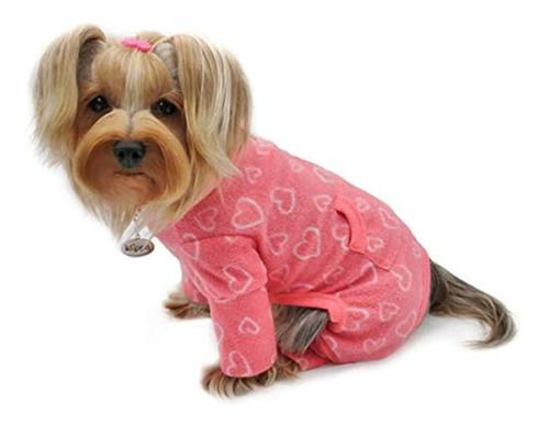 Klippo Perro / Cachorro Blush Of Love Polar Pijama De Cuello