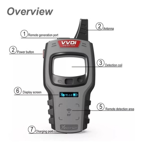 Mini llave Xhorse VVDi, clonadora de llaves, chip de alarma