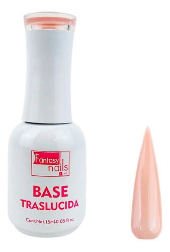 Base Trasclucida Fantasy Nails Tono Elegible 15ml Color Natural