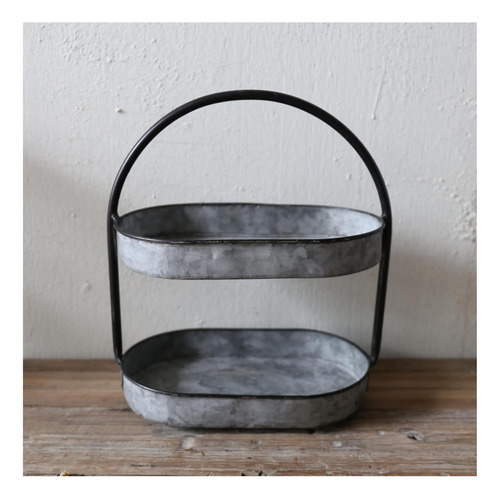 Soporte Pequeño Philpety Vintage De Metal Galvanizado Rústic