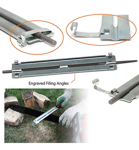 Kit De 10 Piezas Para Afilar Sierras De Cadena, Kit De Archi