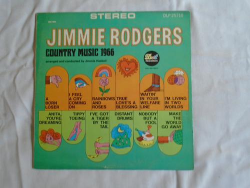 Disco De Vinilo . Contry Music - 1966 - Jimmy Rodgers