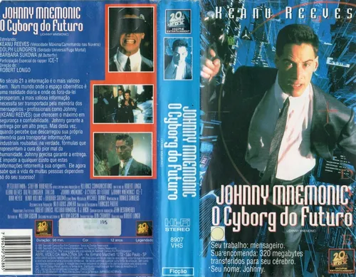 Johnny Mnemonic O Cyborg Do Futuro Em Vhs Legendado | MercadoLivre