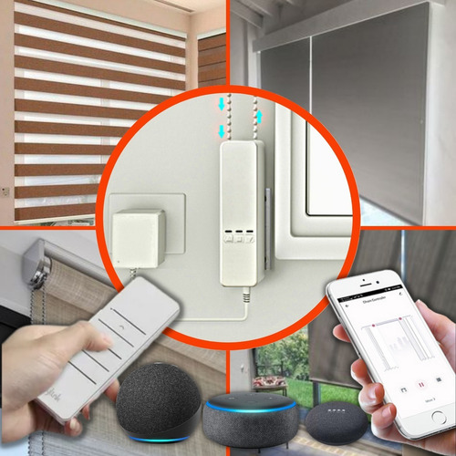 Imagen 4 de 7 de Motor Inteligente Wifi Para Cortinas Roller C/control Remoto