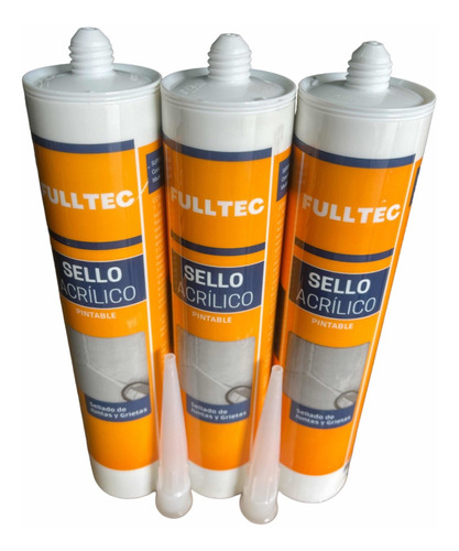 Pack 3 Silicona Pintable Fulltec Mojostore