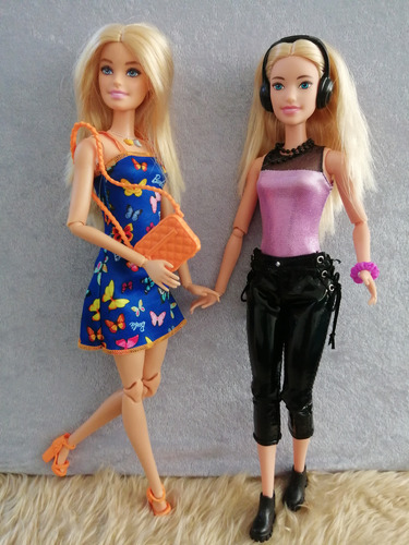 Lote Barbies Articuladas 2 Muñecas