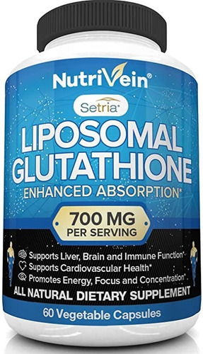 Nutrivein Glutatión Liposomal Setria® 700 Mg - 60 Cápsulas