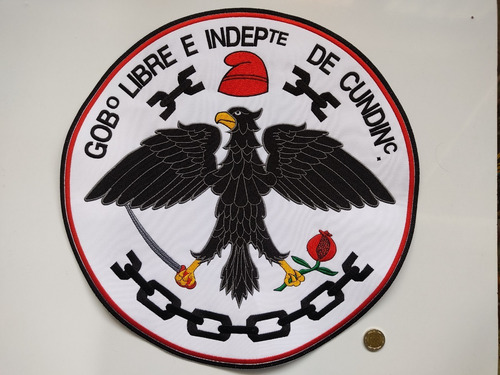 Parche Bordado Escudo De Cundinamarca Grande Para Bandera