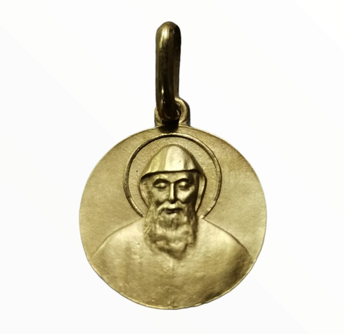Medalla Oro 10k San Charbel #1148 Bautizo Comunión 