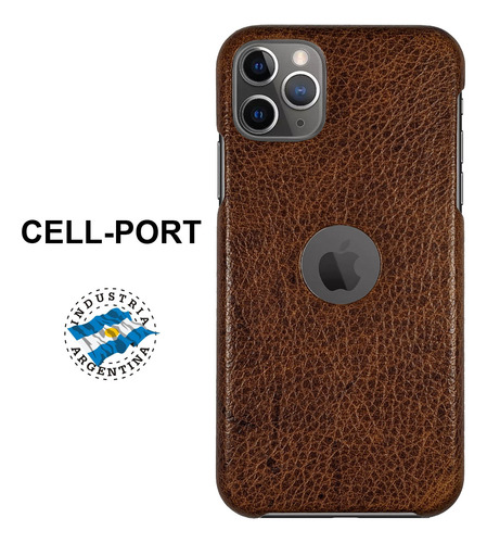 Funda Cell-port H Cuero Para Iphone 11 Pro Max Marrón