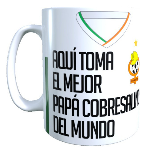 Taza Cobresal Con Apellido Mejor Papá, Regalo Dia Del Padre