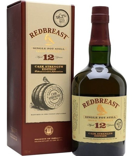 Whisky Irlandes Redbreast 12 Años Cask Strength 58.2 % Abv.