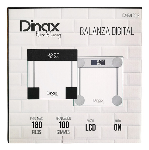 Balanza Personal Vidrio Templado 180kg C/visor Digital 13451