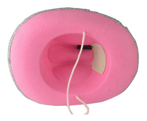 Chapéu De Vaqueiro Rosa - Princesa Vaqueira Rosa Com