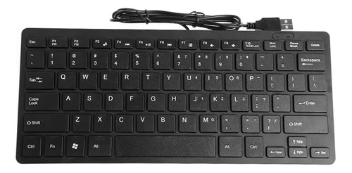 Mini Teclado Externo Con Cable Usb Multimedia Delgado Para E